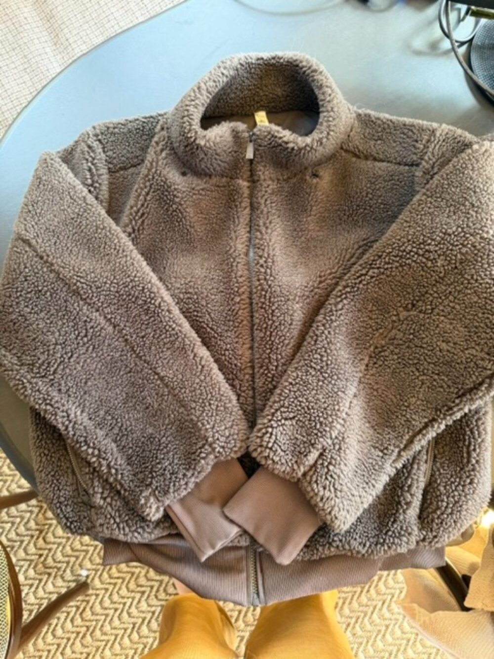 ALO Sherpa Jacket Chocolate Brown Size L
